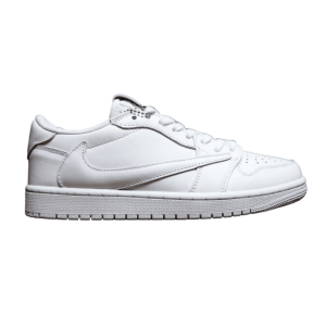 all white travis scott jordan 1 low