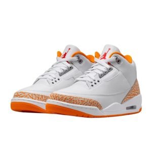Air Jordan 3 Retro White and Orange Peel